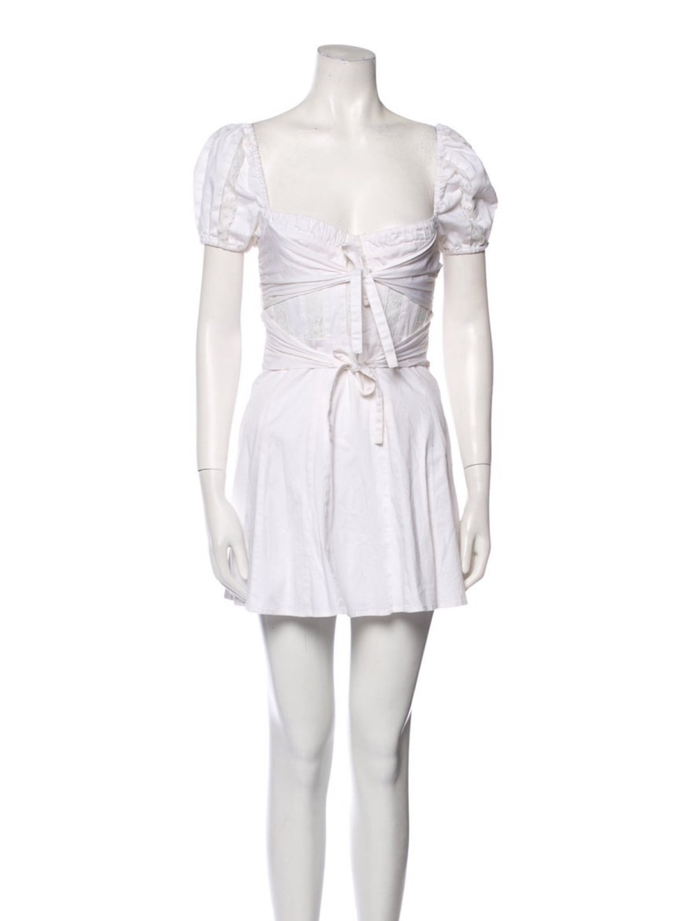 For love and lemons white mini dress